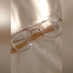 American Optical AO 5 1/2 Gold 1/10 12K GF Vintage Aviator glasses frame